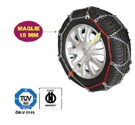 Catene neve maxi - grip, 15mm